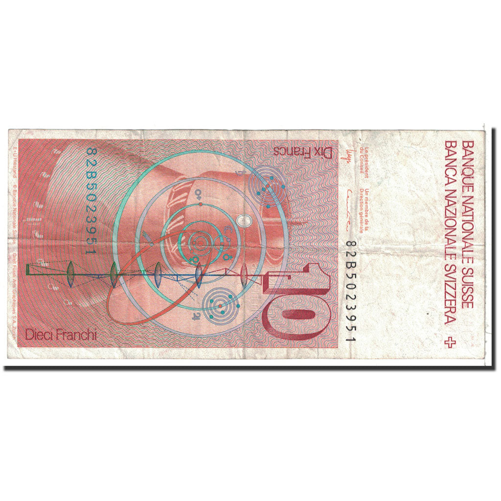 Banknote, Switzerland, 10 Franken, 1981, Undated, KM:53c, VF(30-35)