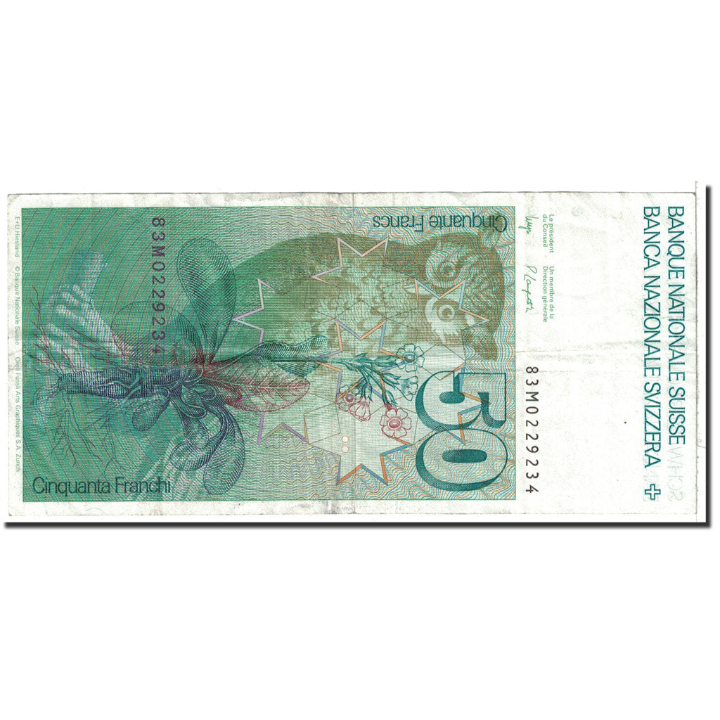 Switzerland, 50 Franken, 1983, KM:56e, EF(40-45)