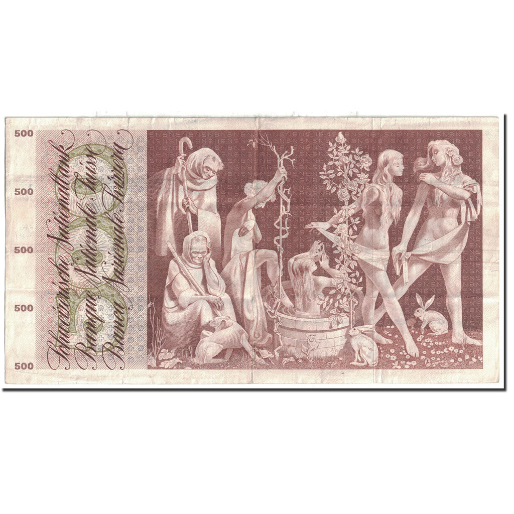 Banknote, Switzerland, 500 Franken, 1970, 1970-01-05, KM:51h, EF(40-45)