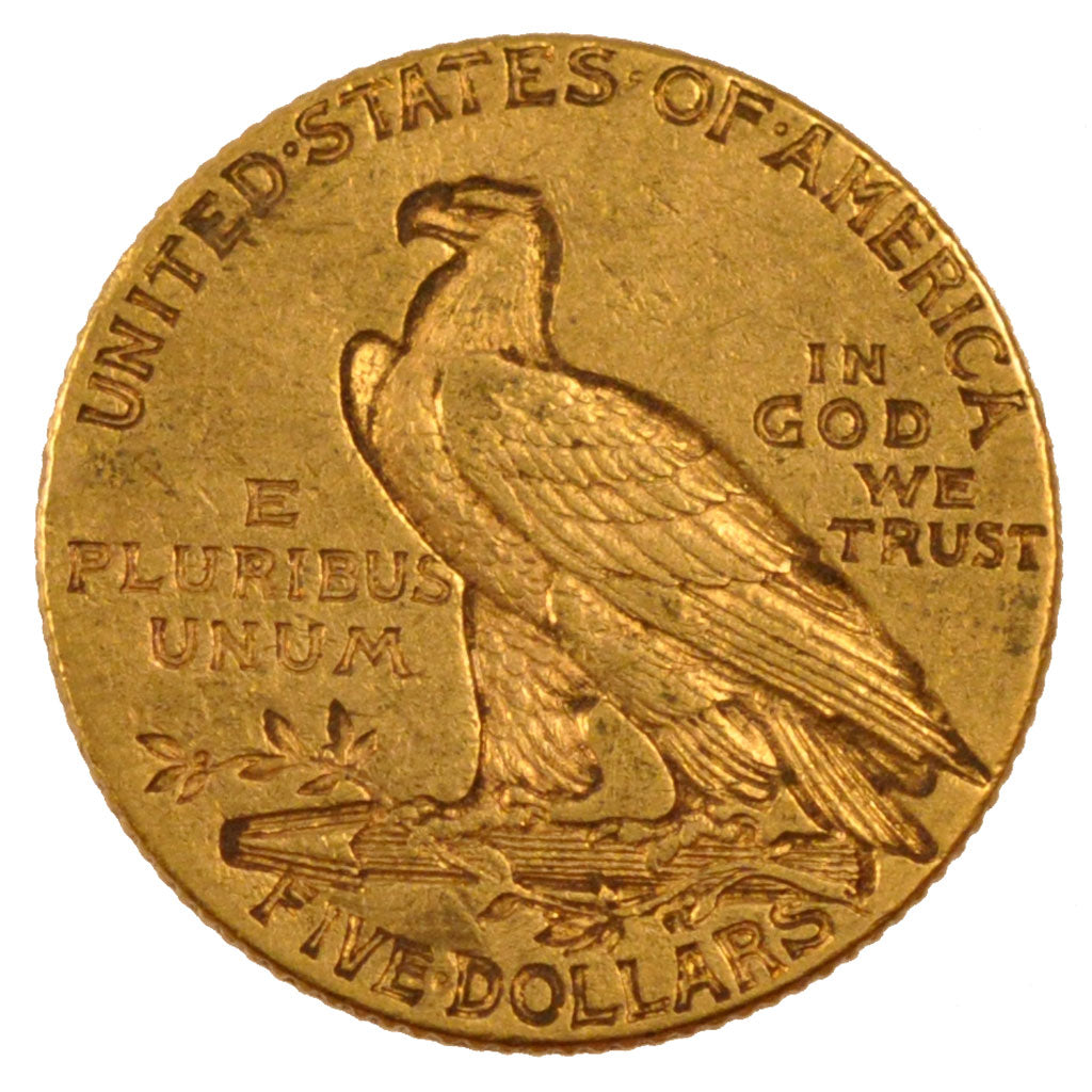 United States, Indian Head, 5 Dollars, 1911, Philadelphia, KM #129, AU(55-58),..