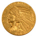 United States, Indian Head, 5 Dollars, 1910, Philadelphia, KM #129, AU(55-58),..