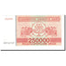 Banknote, Georgia, 250,000 (Laris), 1994, Undated, KM:50, UNC(65-70)
