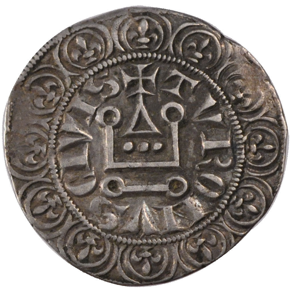 Francia, Gros Tournois, 1290, BB+, Argento, Duplessy:214