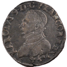 FRANCE, Teston, 1573, Bayonne, AU(50-53), Silver, Duplessy #1069, 9.40