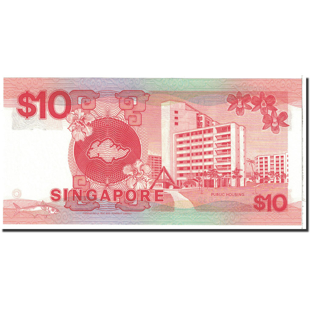 Singapore, 10 Dollars, 1988, KM:20, UNC(65-70)