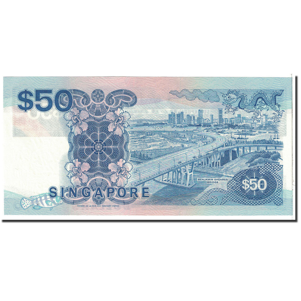 Banknote, Singapore, 50 Dollars, 1994, Undated, KM:22a, UNC(65-70)