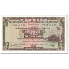 Hong Kong, 5 Dollars, 1973, 1973-10-31, KM:181f, NEUF