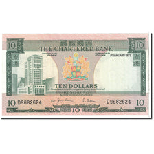 Geldschein, Hong Kong, 10 Dollars, 1977, 1977-01-01, KM:74c, UNZ