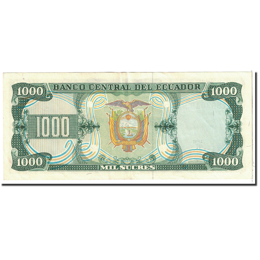 Banknote, Ecuador, 1000 Sucres, 1986, 1986-09-29, KM:125a, AU(55-58)