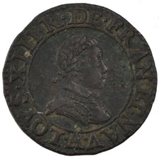 Francia, Louis XIII, Double tournois, buste enfantin, Double Tournois, 1615,...