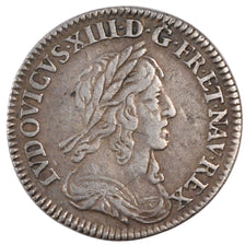 FRANCE, 1/12 Ecu, 1643, Paris, EF(40-45), Silver, Gadoury #46, 2.20
