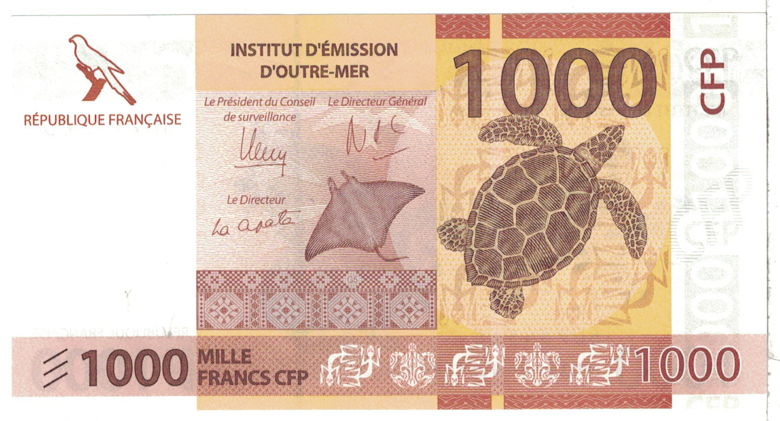 Banknote, French Pacific Territories, 1000 Francs, 2014, Undated, KM:6