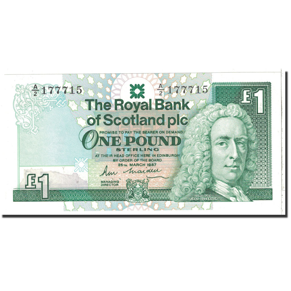 Banknote, Scotland, 1 Pound, 1987, 1987-03-25, KM:346a, UNC(65-70)