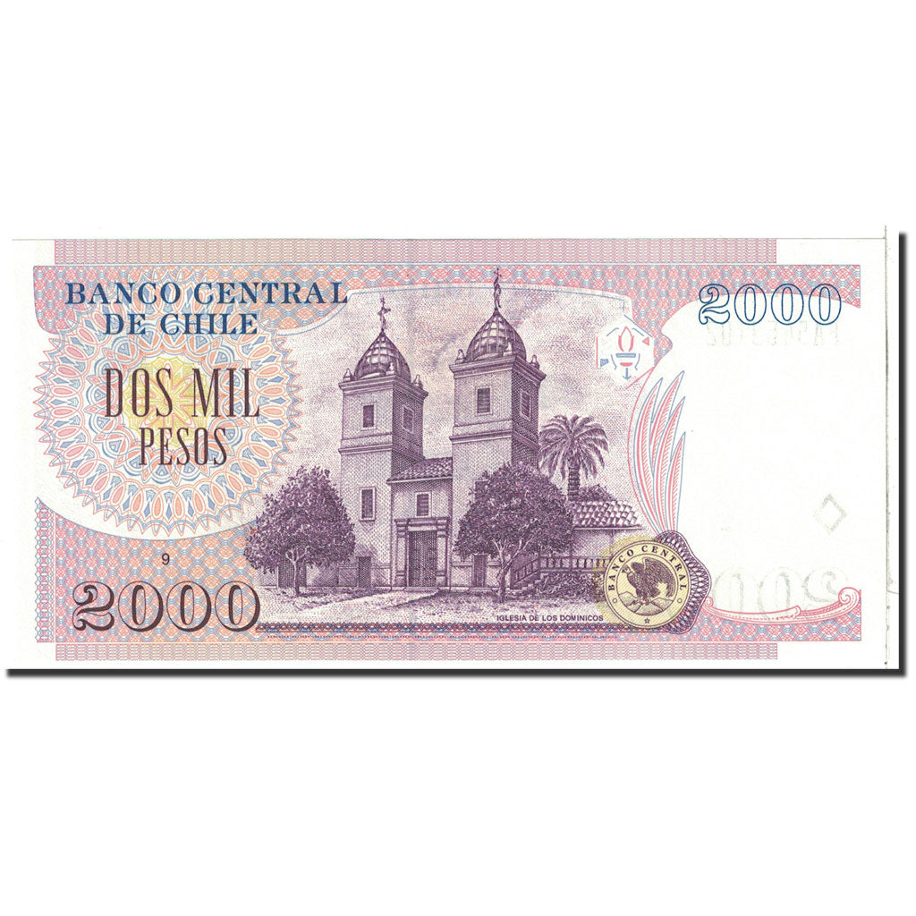 Chile, 2000 Pesos, 2002, KM:158a, NEUF
