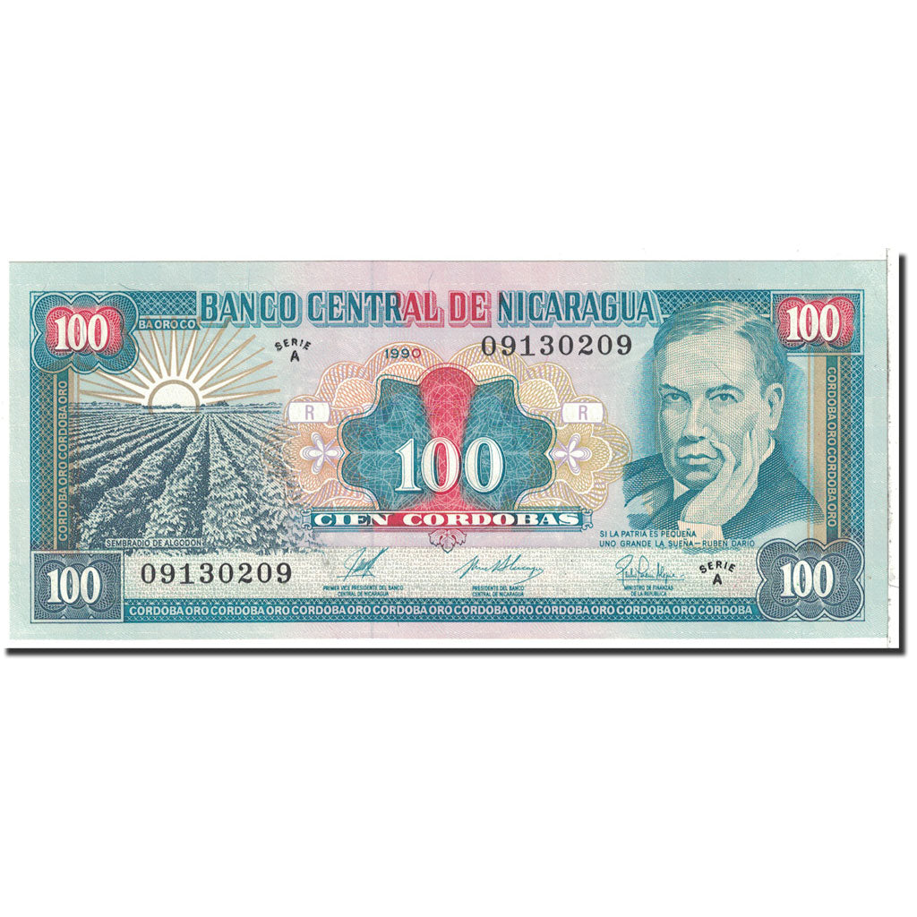 Nicaragua, 100 Cordobas, 1990, KM:178, UNC