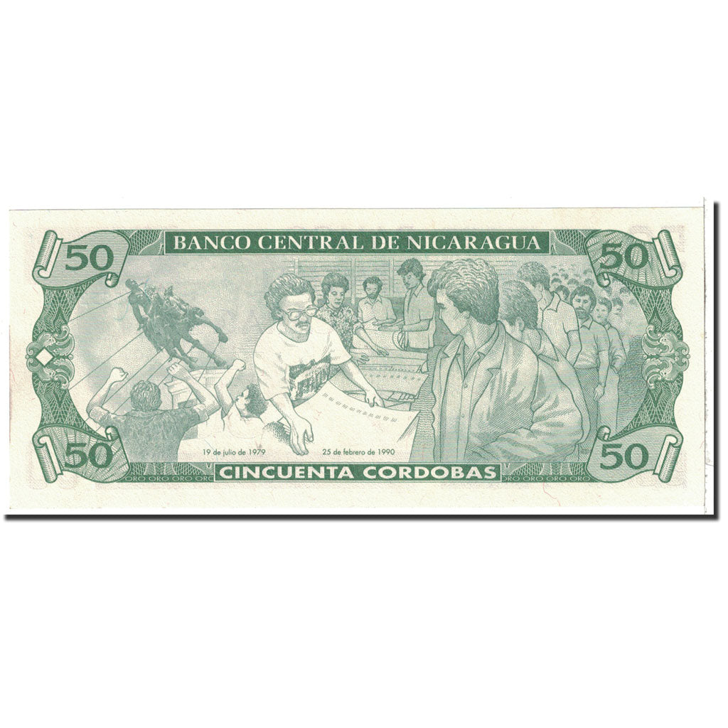 Nicaragua, 50 Cordobas, 1991, KM:177, UNC(65-70)