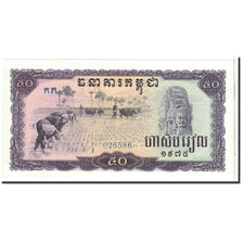 Billet, Cambodge, 50 Riels, 1975, Undated, KM:23a, NEUF