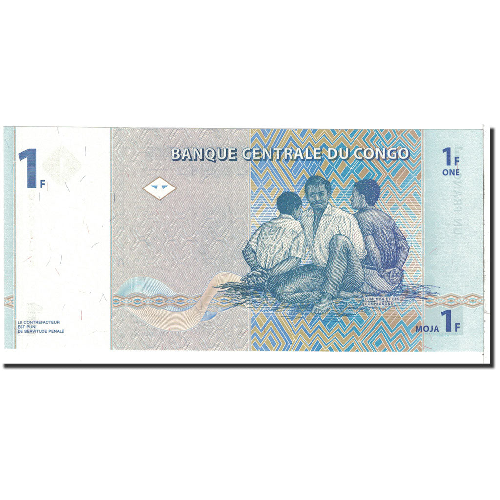Banknote, Congo Democratic Republic, 1 Franc, 1997, 1997-11-01, KM:85a