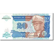 Billet, Zaïre, 20 Nouveaux Zaïres, 1993, 1993-06-24, KM:56, NEUF