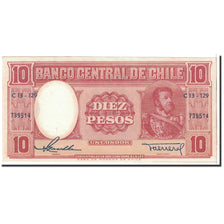 Biljet, Chili, 10 Pesos = 1 Condor, 1958, Undated, KM:120, SPL+