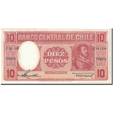 Banknote, Chile, 10 Pesos = 1 Condor, 1958, Undated, KM:120, UNC(64)
