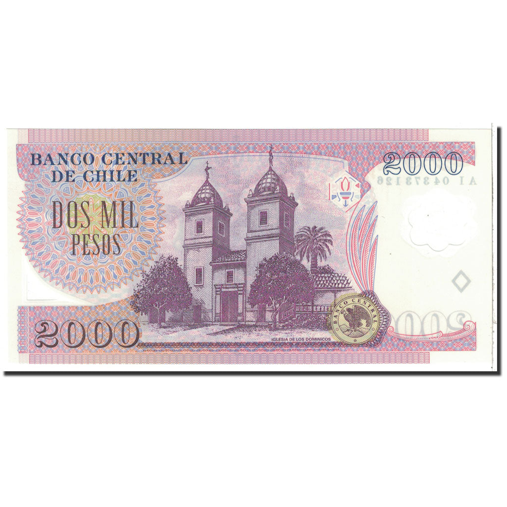 Banknote, Chile, 2000 Pesos, 2004, Undated, KM:160a, UNC(65-70)