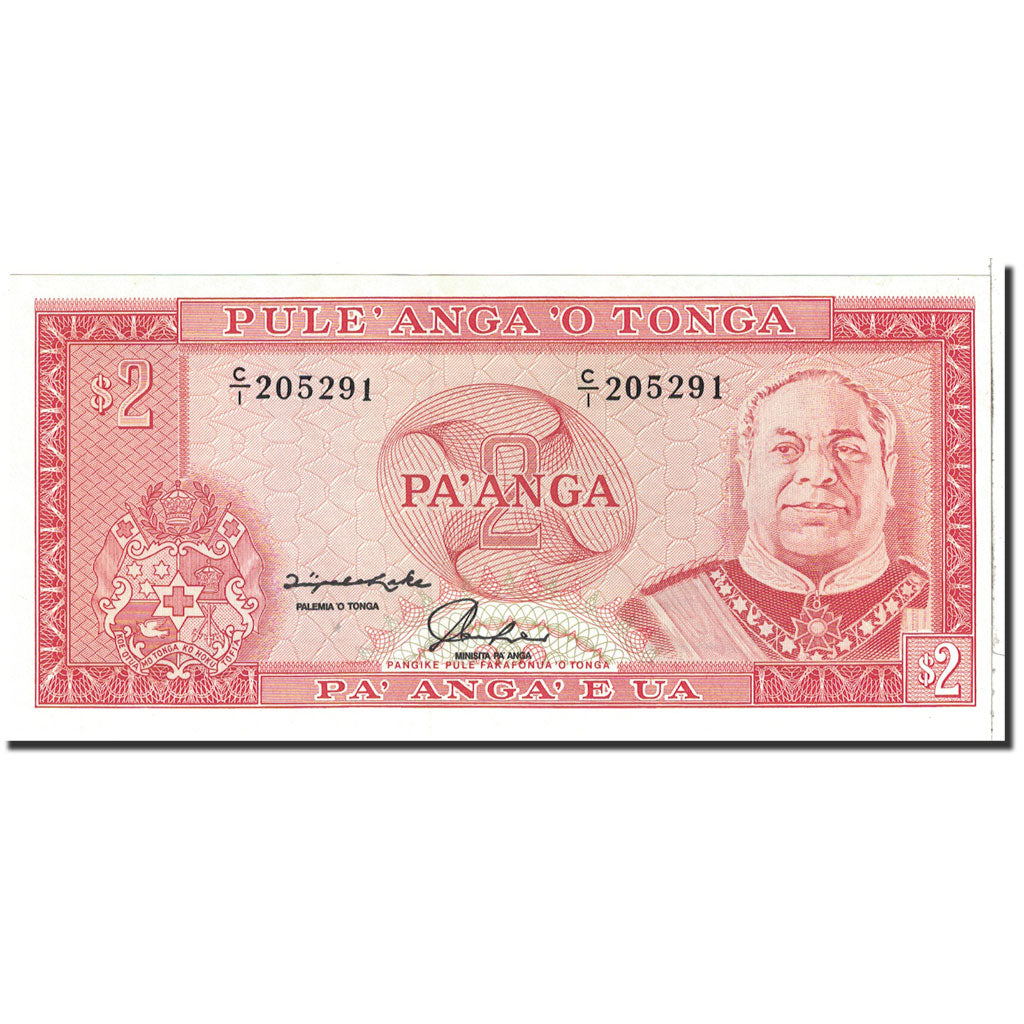 Tonga, 2 Pa'anga, 1992, KM:26, SPL+
