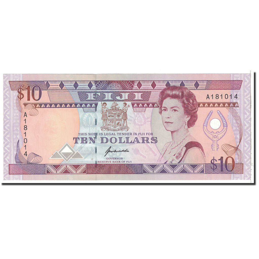 Fiji, 10 Dollars, 1992, KM:94a, UNC(65-70)