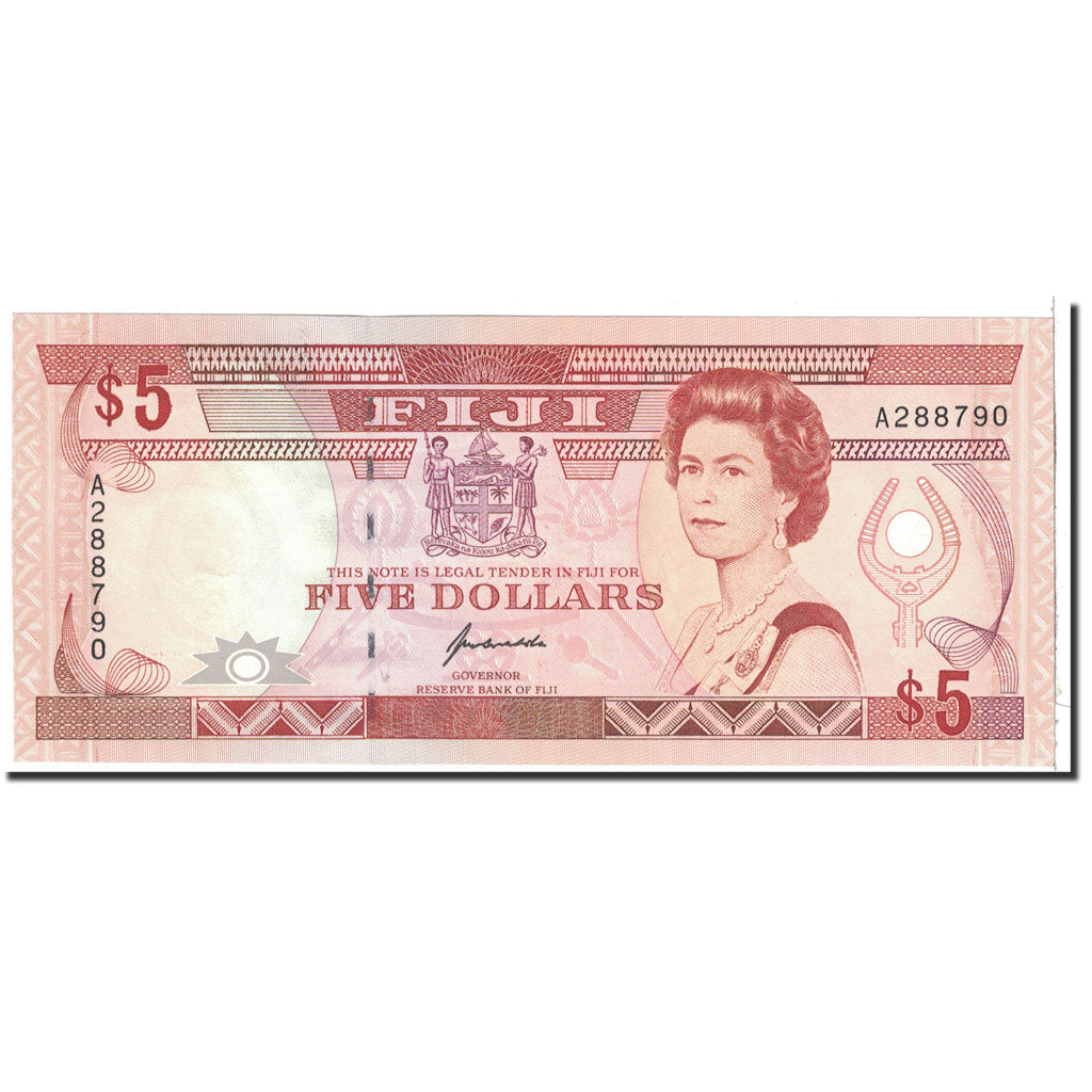 Fiji, 5 Dollars, 1992, KM:93a, UNC(65-70)