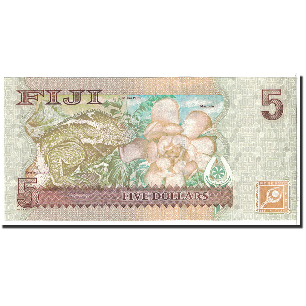 Fiji, 5 Dollars, 2007-2012, KM:110a, SPL+
