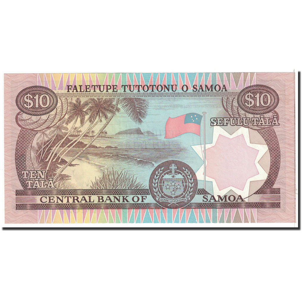 Banknote, Western Samoa, 10 Tala, 2002, Undated, KM:34a, UNC(65-70)