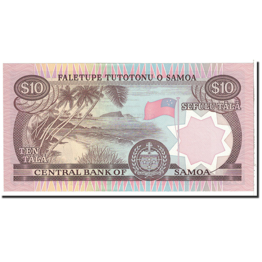 Banknote, Western Samoa, 10 Tala, 1985, Undated, KM:27A, UNC(65-70)