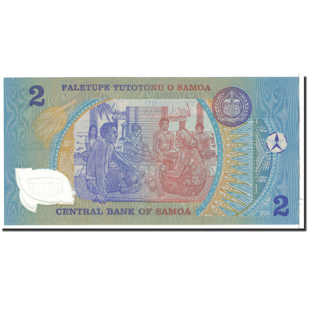 Banknote, Western Samoa, 2 Tala, 1990, Undated, KM:31d, UNC(65-70)