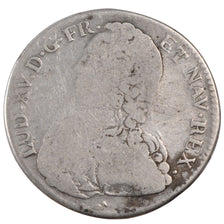 FRANCE, 1/2 Écu aux branches d'olivier, 1/2 ECU, 44 Sols, 1729, Bourges, KM ...