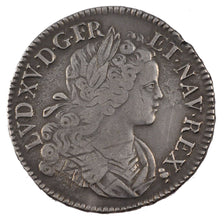 FRANCE, Écu de France-Navarre, ECU, 1718, Reims, KM #435.19, VF(30-35), Silver, 