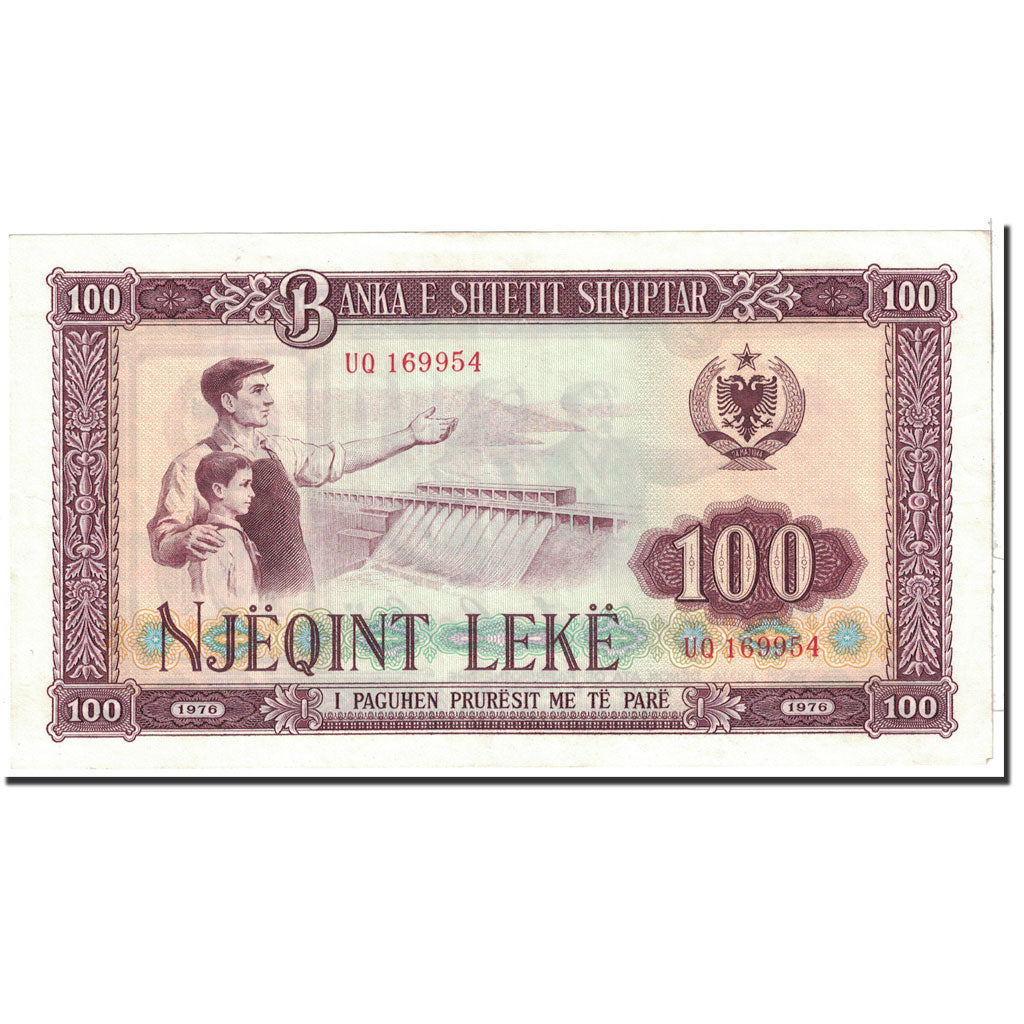 Albania, 100 Lekë, 1976, KM:46a, UNC(63)