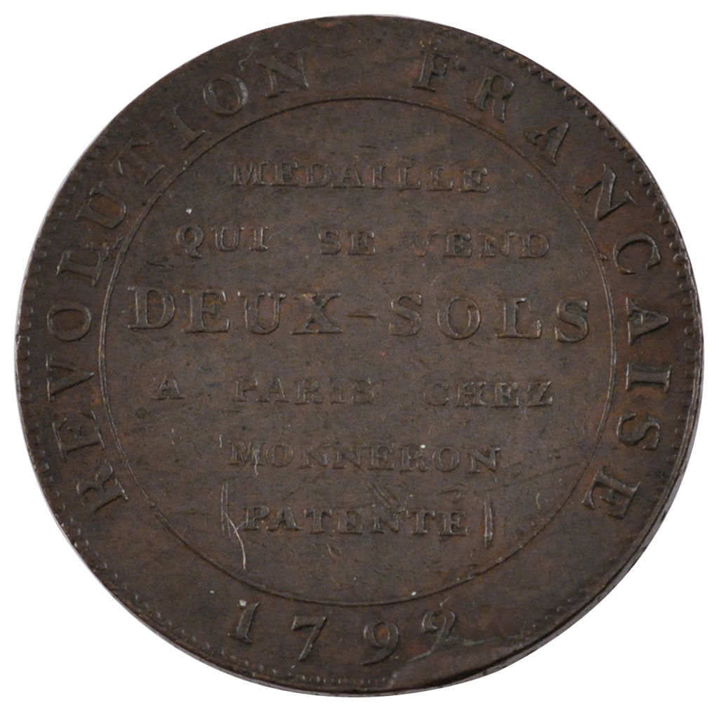 Constitution, 2 Sols de Monneron