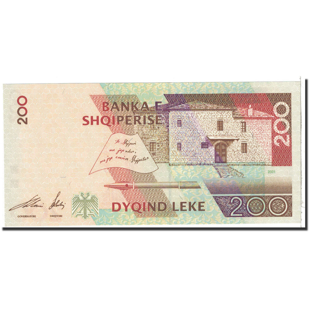 Banknote, Albania, 200 Lekë, 2001, Undated, KM:67, UNC(65-70)