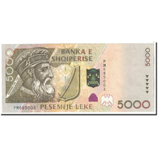 Banconote, Albania, 5000 Lekë, 2001, KM:70, Undated, FDS