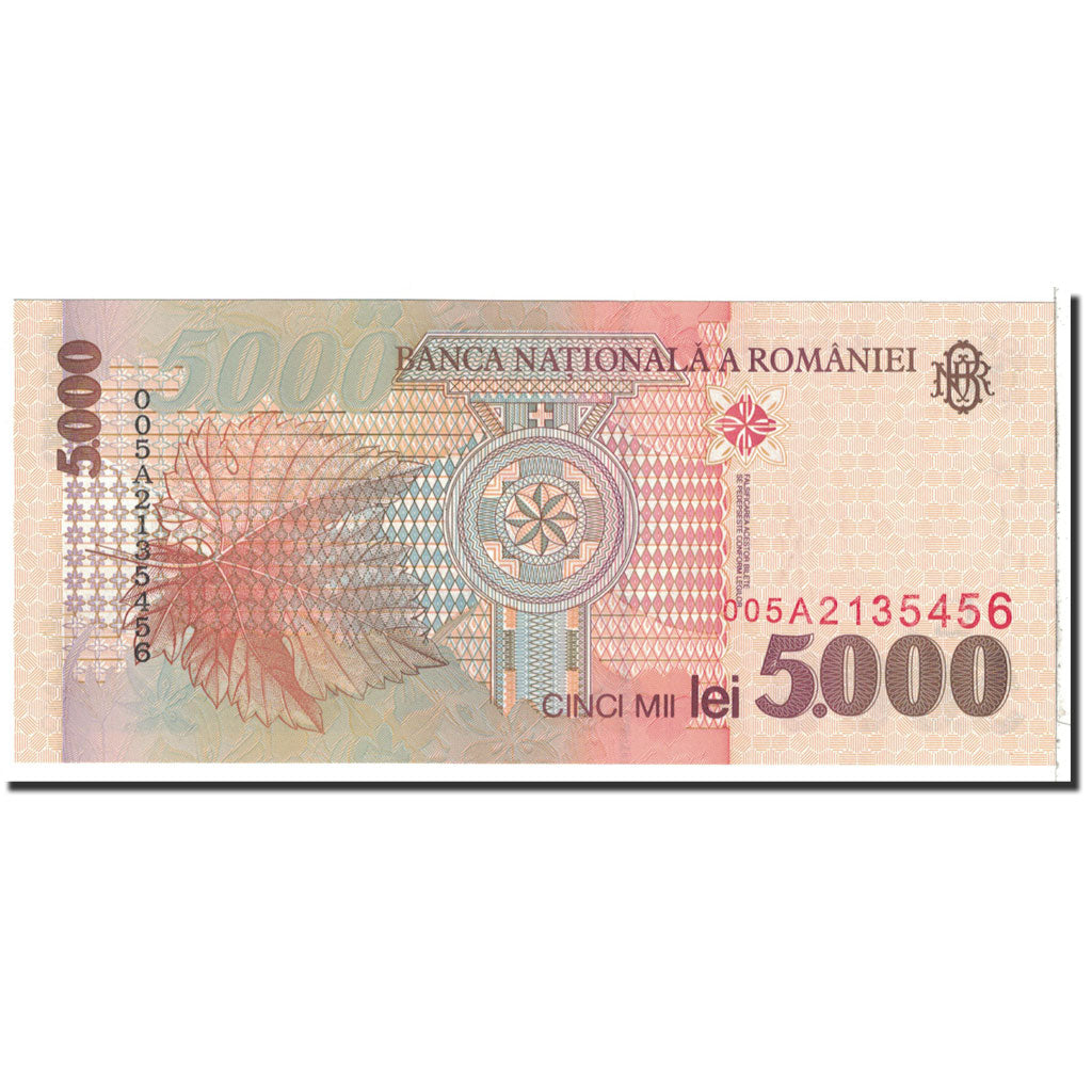 Roumanie, 5000 Lei, 1998, KM:107a, NEUF