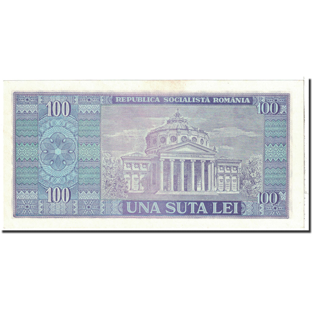 Banknote, Romania, 100 Lei, 1966, Undated, KM:97a, UNC(64)