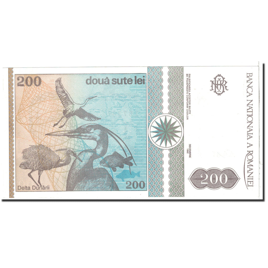 Romania, 200 Lei, 1992, 12-1992, KM:100a, UNC(65-70)