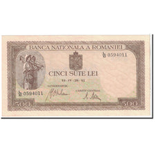 Billet, Roumanie, 500 Lei, 1942, 1942-04-20, KM:51a, SPL
