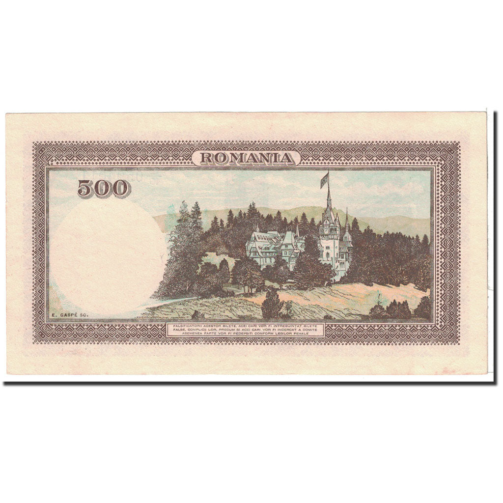 Banknote, Romania, 500 Lei, 1942, 1942-04-20, KM:51a, UNC(63)