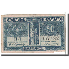 Banconote, Grecia, 50 Lepta, 1920, KM:303a, Undated, BB