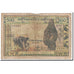 Banknote, West African States, 500 Francs, 1959, Undated, KM:102Al, VF(20-25)