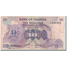 Uganda, 10 Shillings, 1982, KM:16, TB