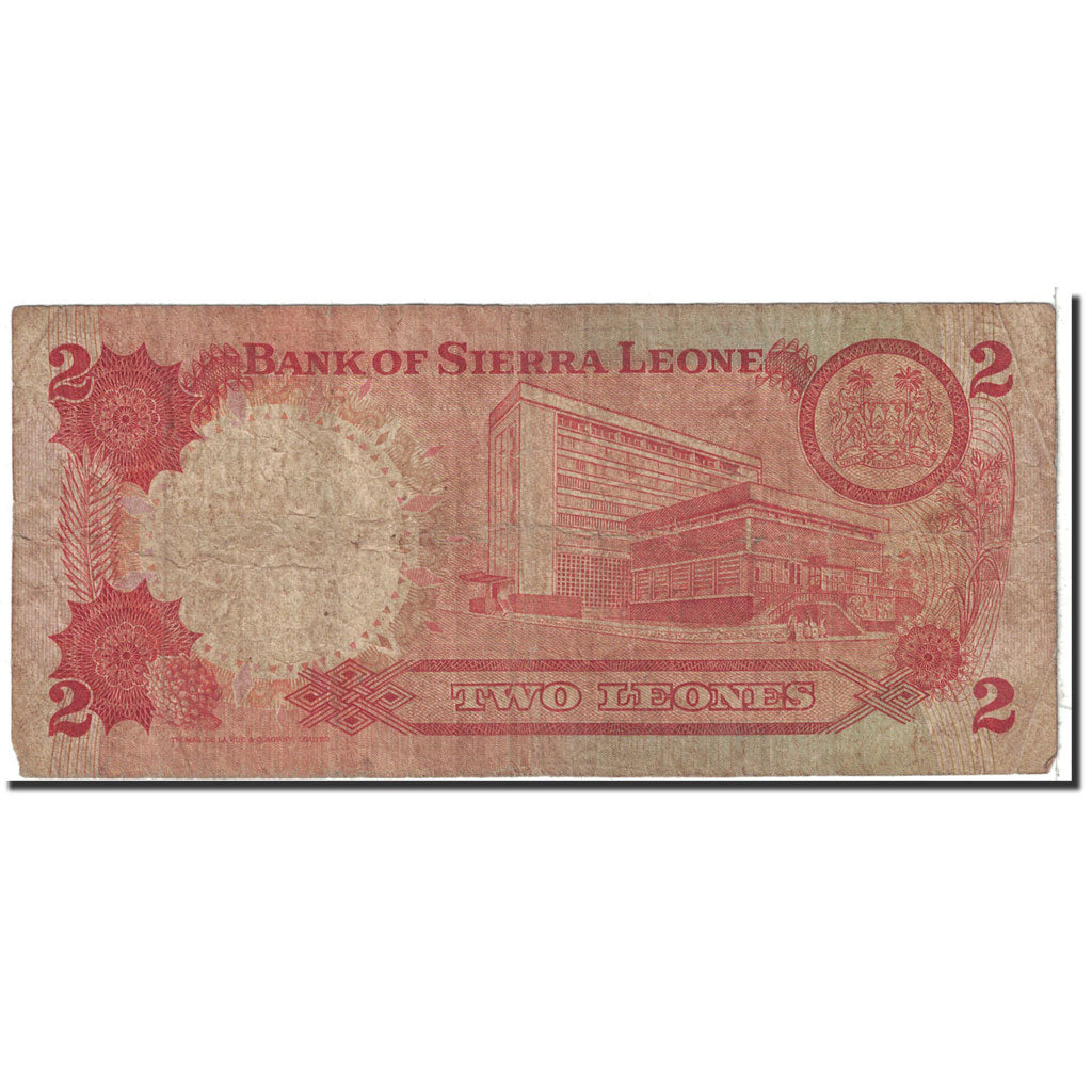Sierra Leone, 2 Leones, 1974, KM:6e, VF(20-25)