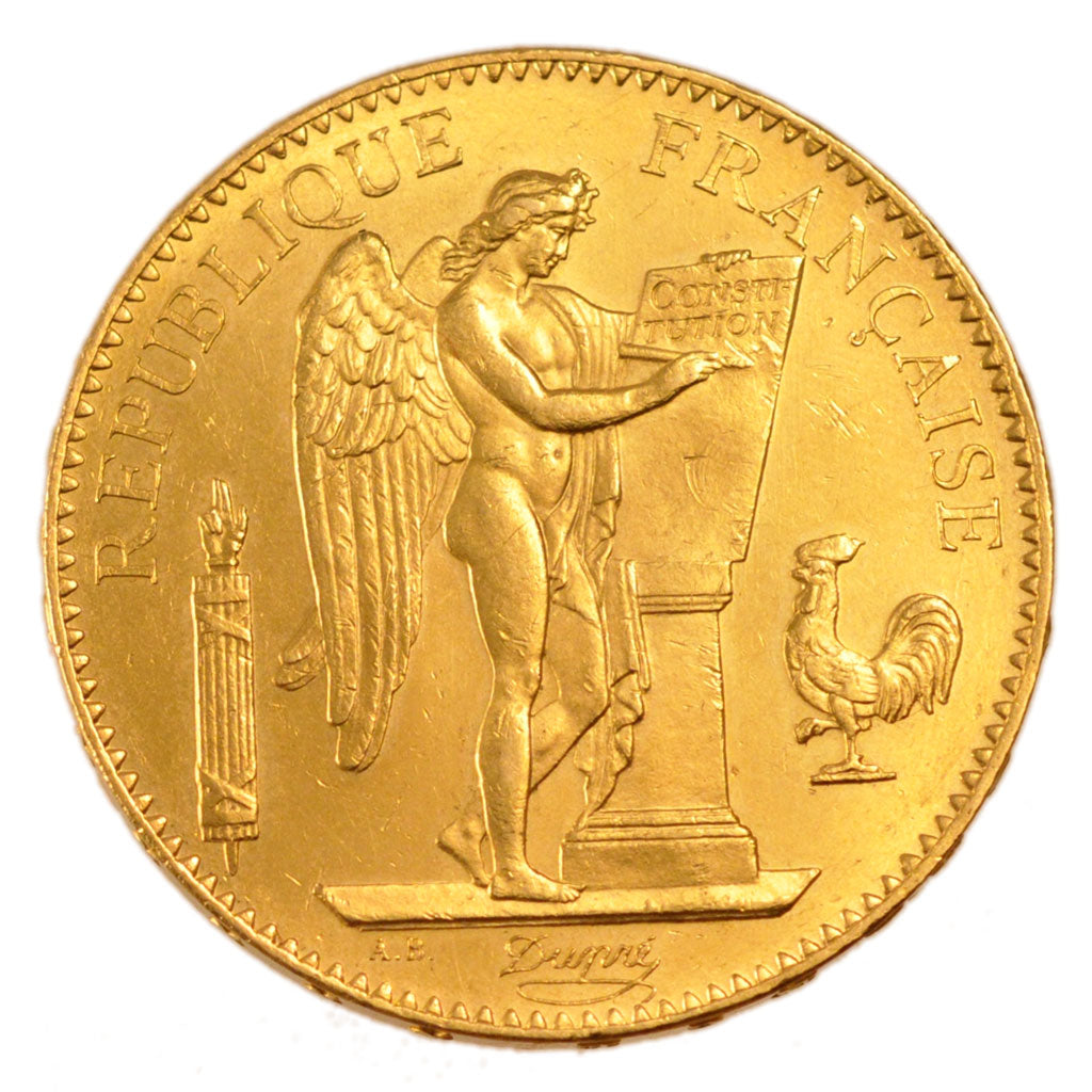 FRANCE, 100 Francs, 1878, Paris, MS(60-62), Gold, Gadoury #1137, 32.20