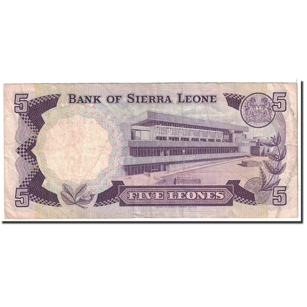 Sierra Leone, 5 Leones, 1981, 1981-07-01, KM:7d, EF(40-45)